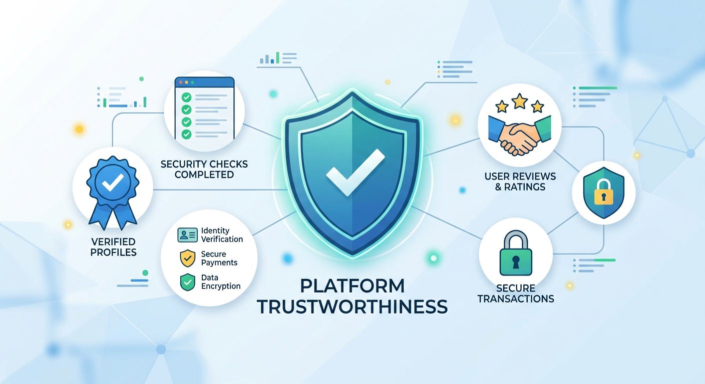 Trust signals for video chat platforms on omegleleaked.com