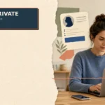 Adult user protecting a social profile with privacy controls