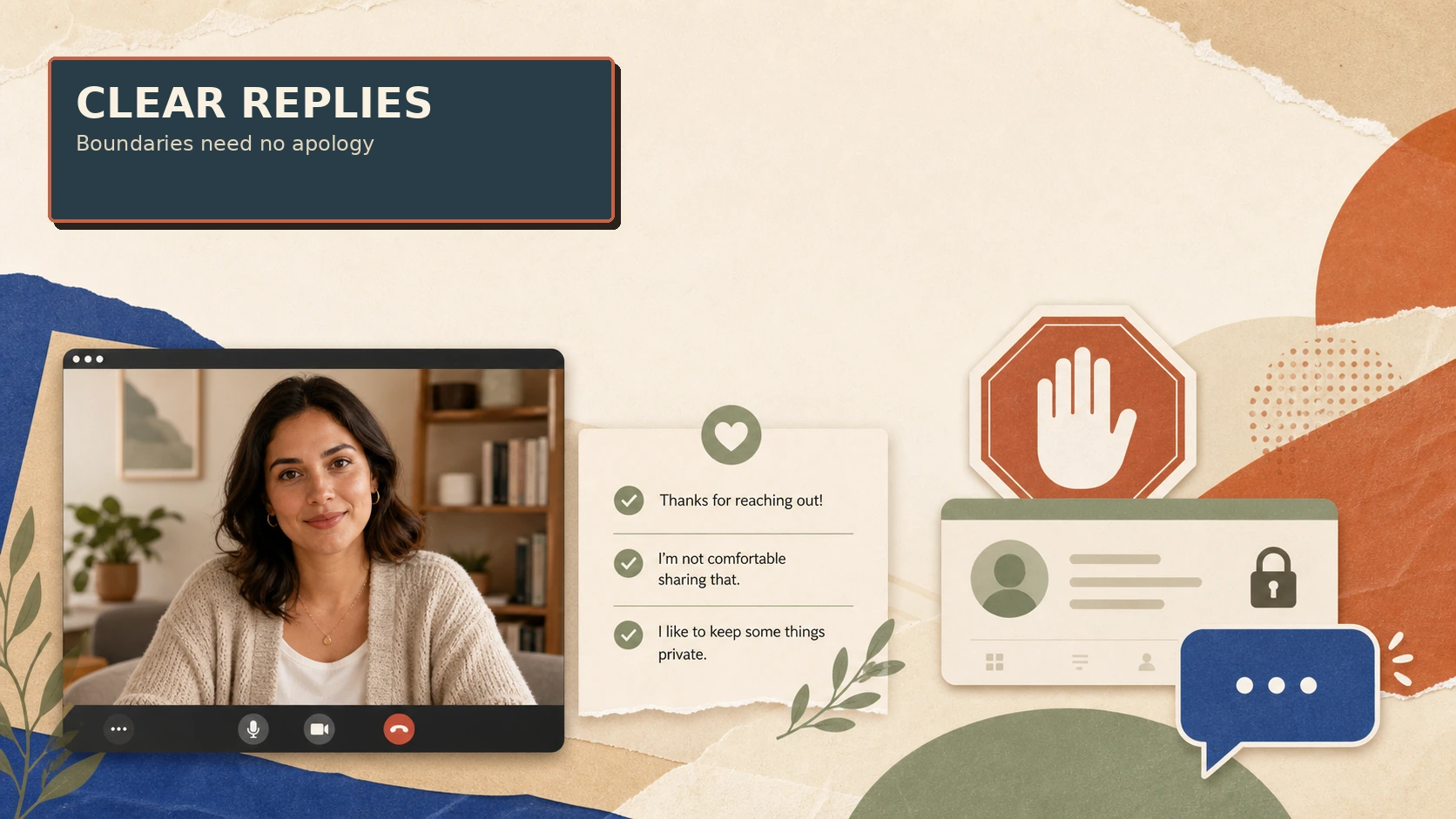 Setting a clear privacy boundary before sharing social media details
